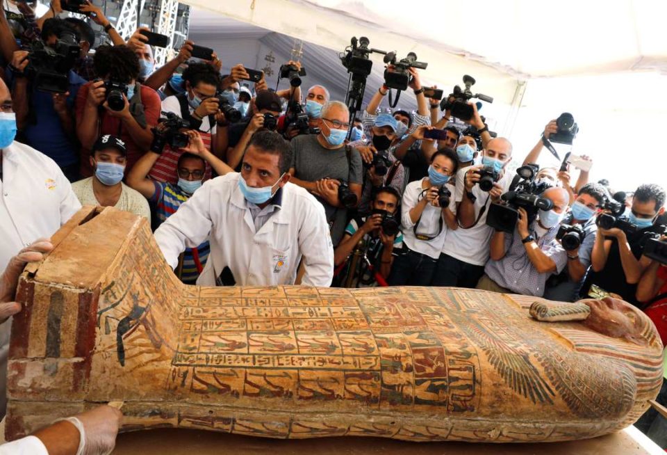 MOHAMED ABD EL GHANY, newly discovered burial site near Egypt's Saqqara necropolis in Giza. Courtsey, Reuters.